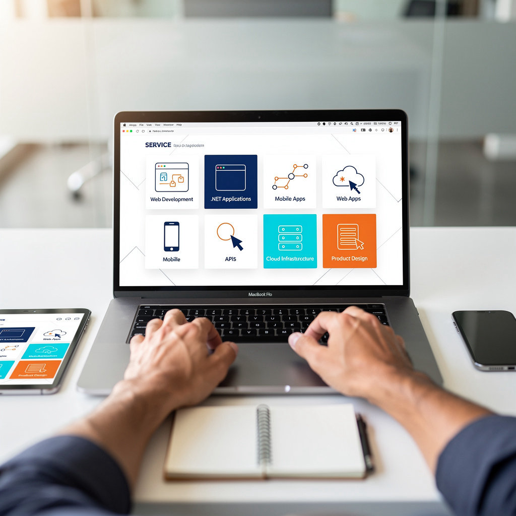 FullStryx custom software development services including web apps, mobile, and APIs
